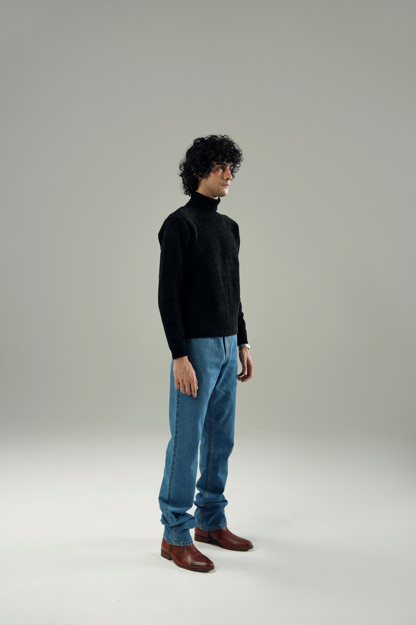 UNISEX TEXTURED TURTLENECK