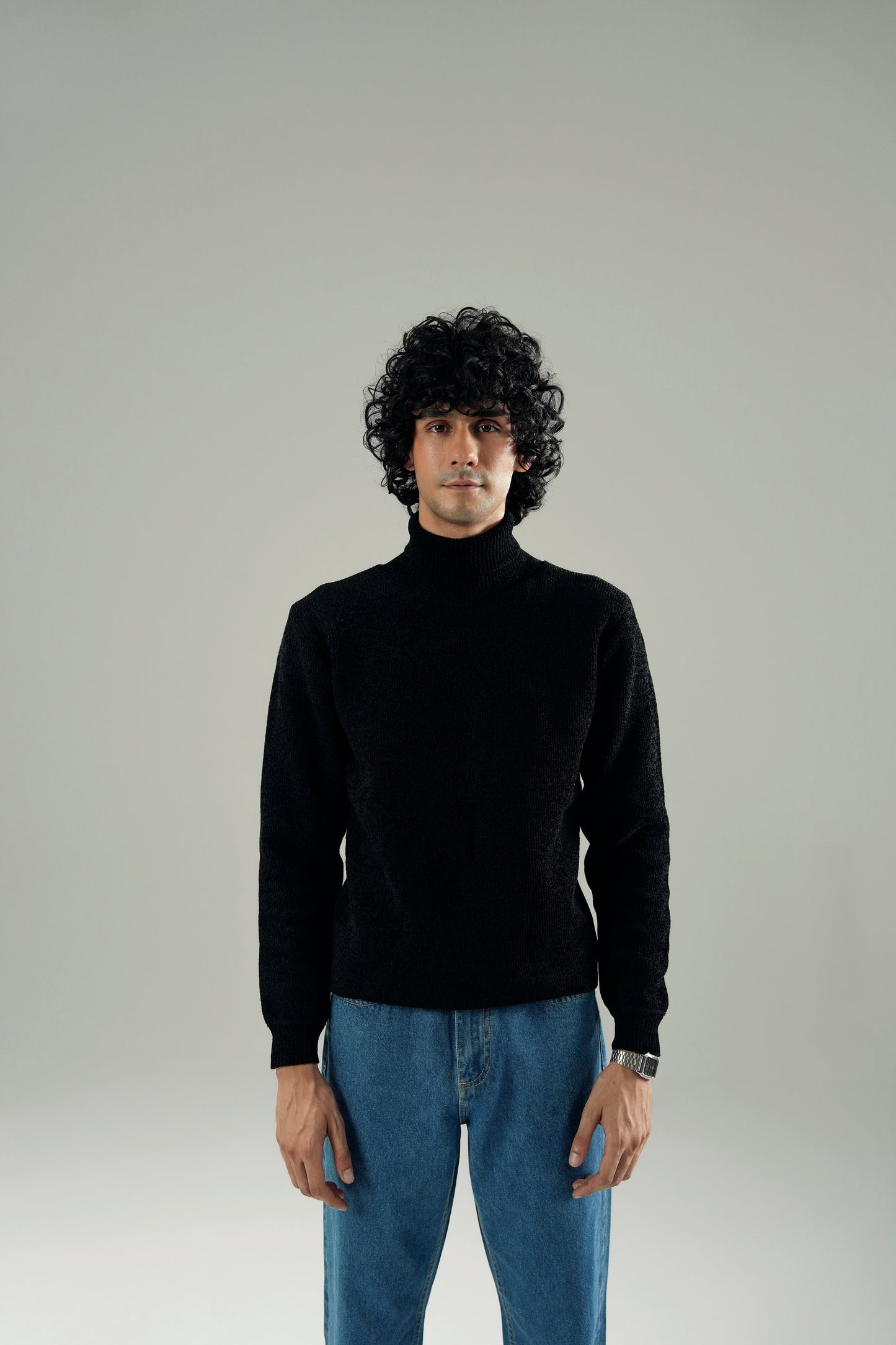 UNISEX TEXTURED TURTLENECK