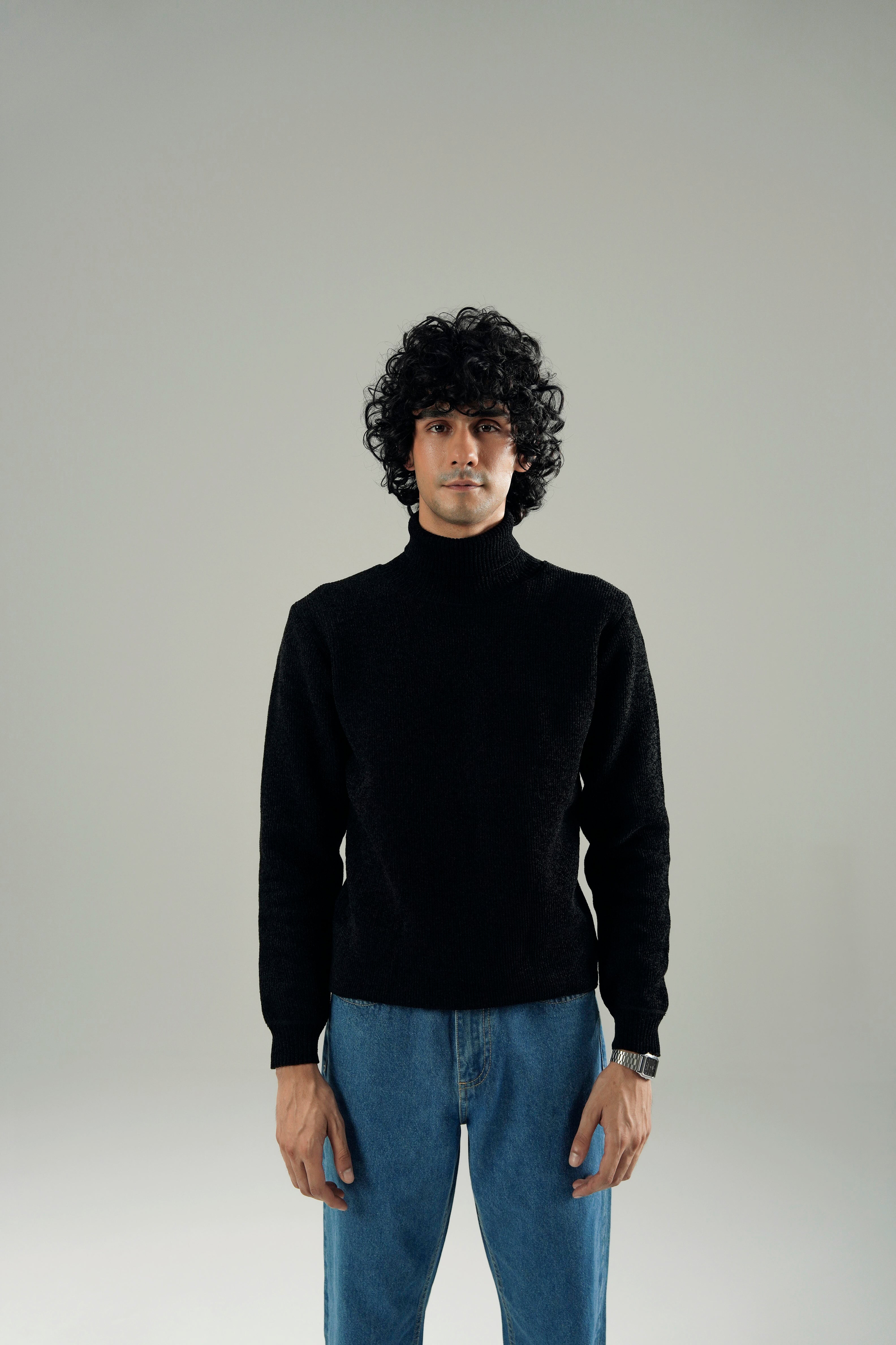 UNISEX TEXTURED TURTLENECK
