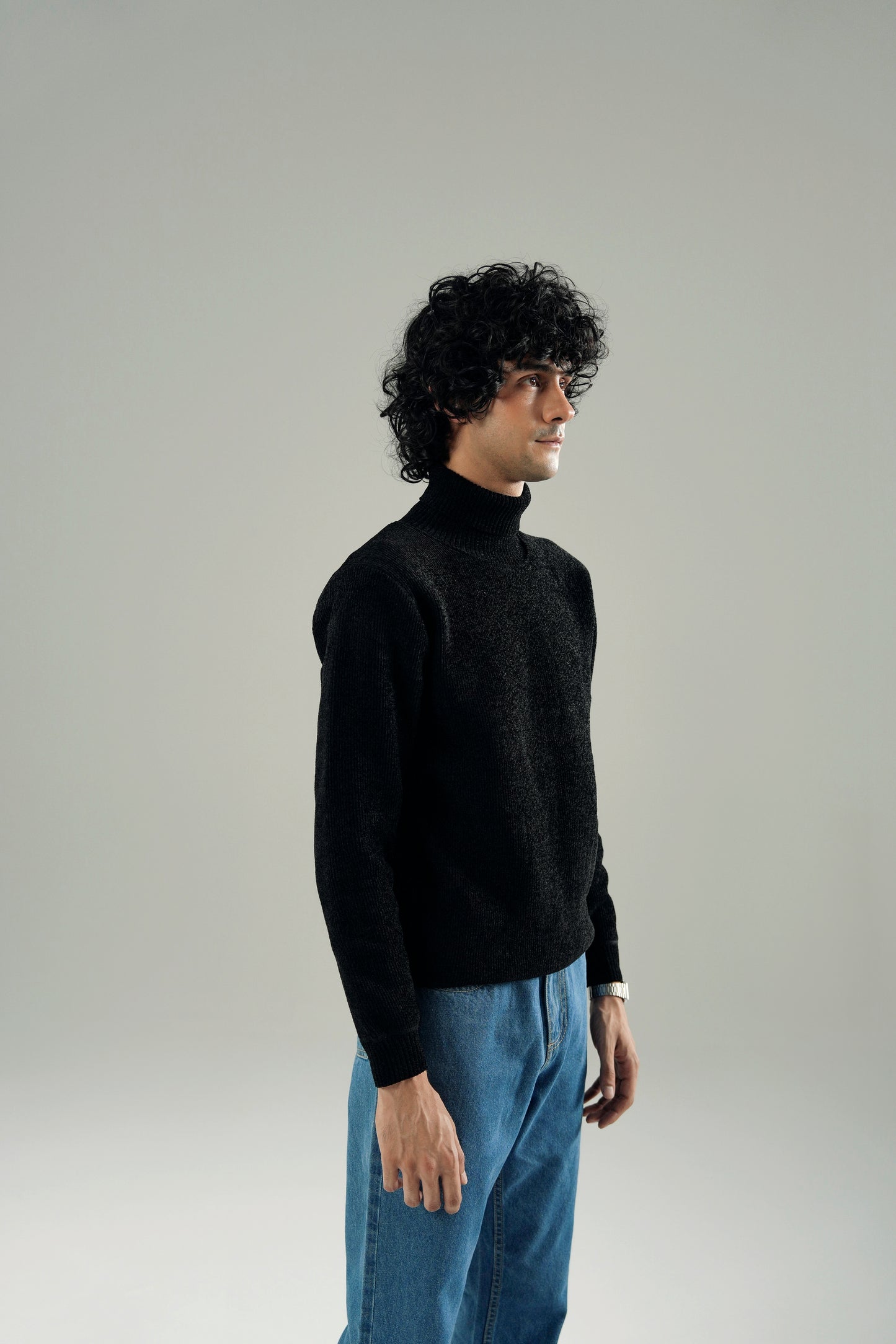 UNISEX TEXTURED TURTLENECK