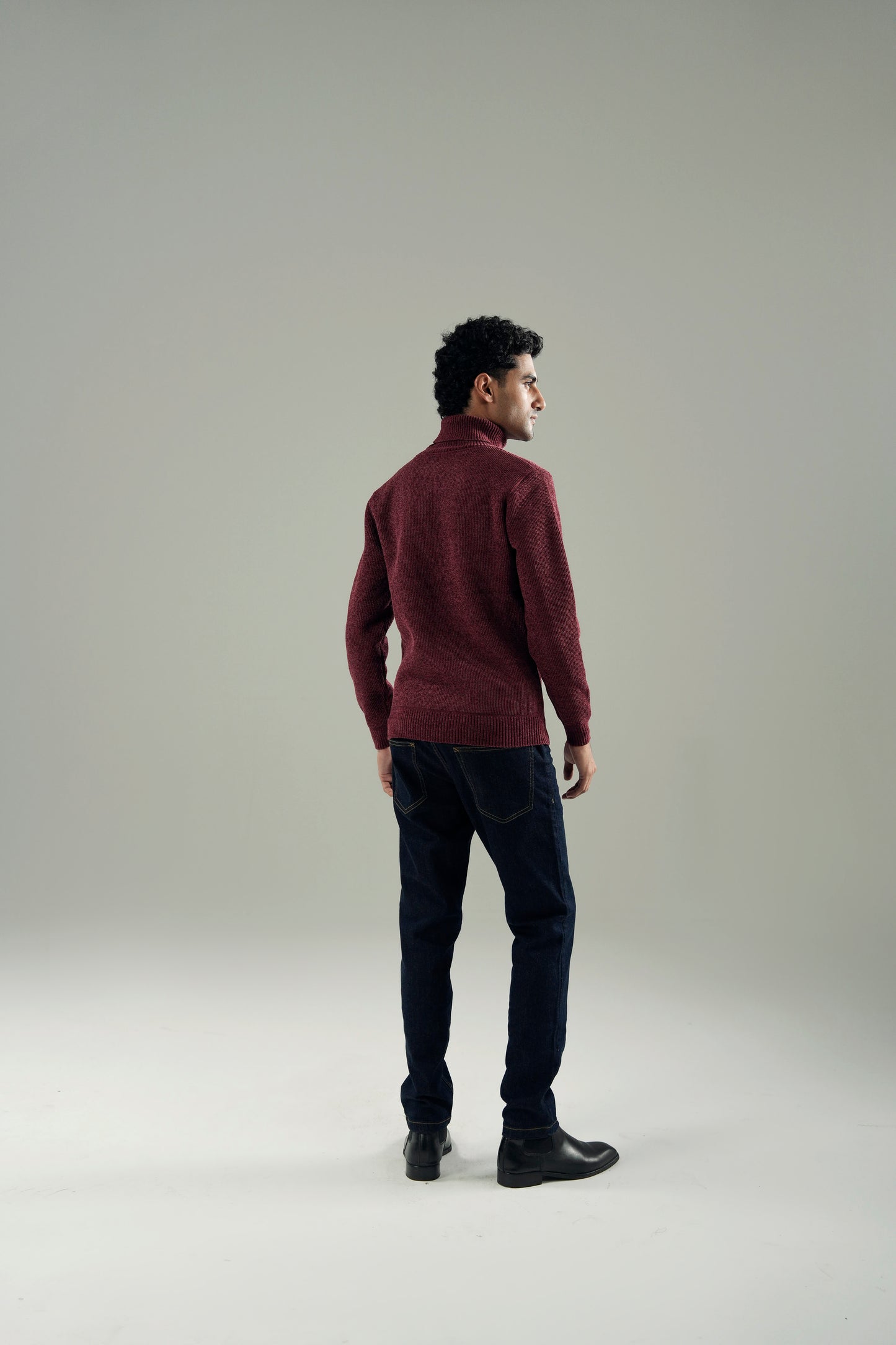 UNISEX TEXTURED TURTLENECK