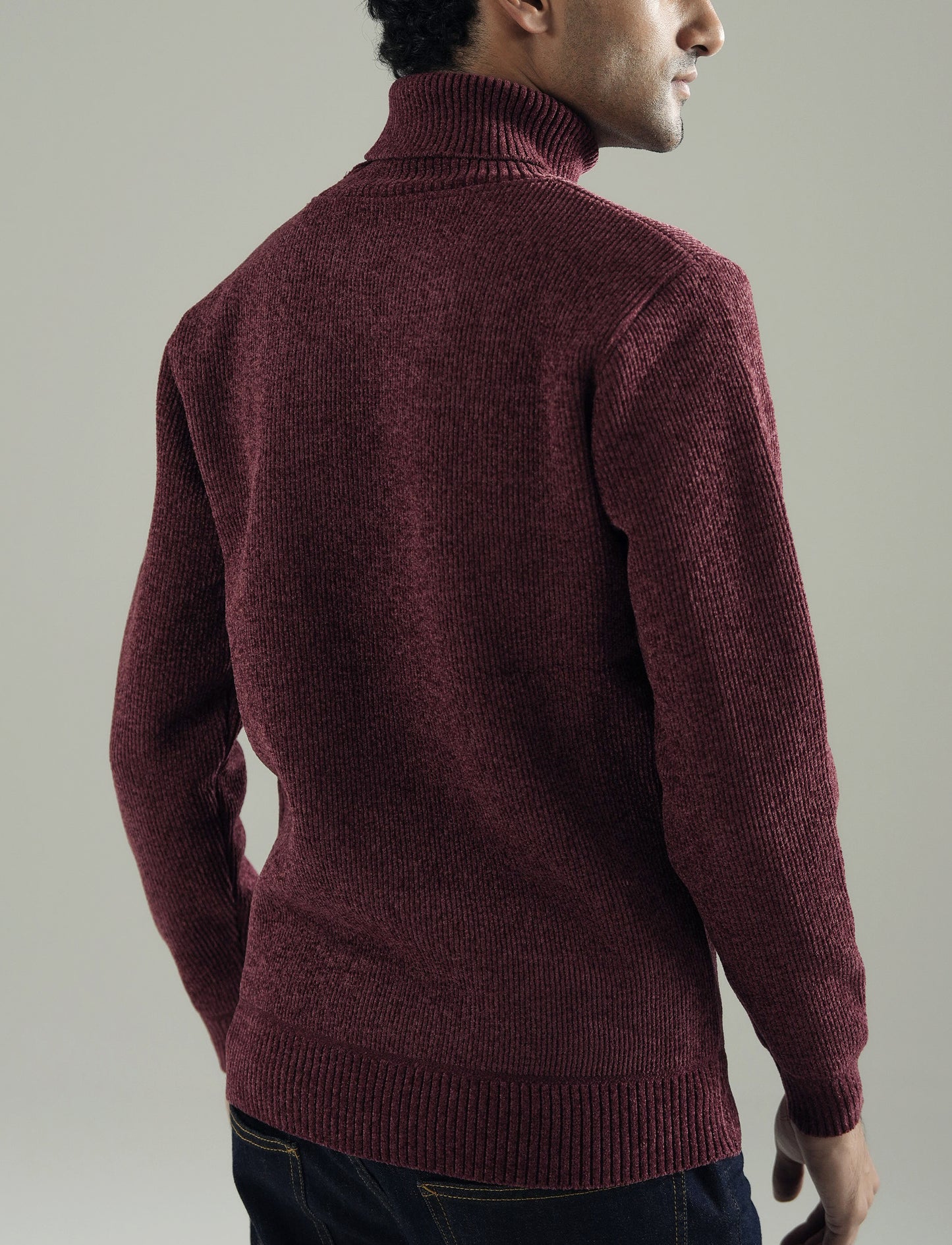 UNISEX TEXTURED TURTLENECK
