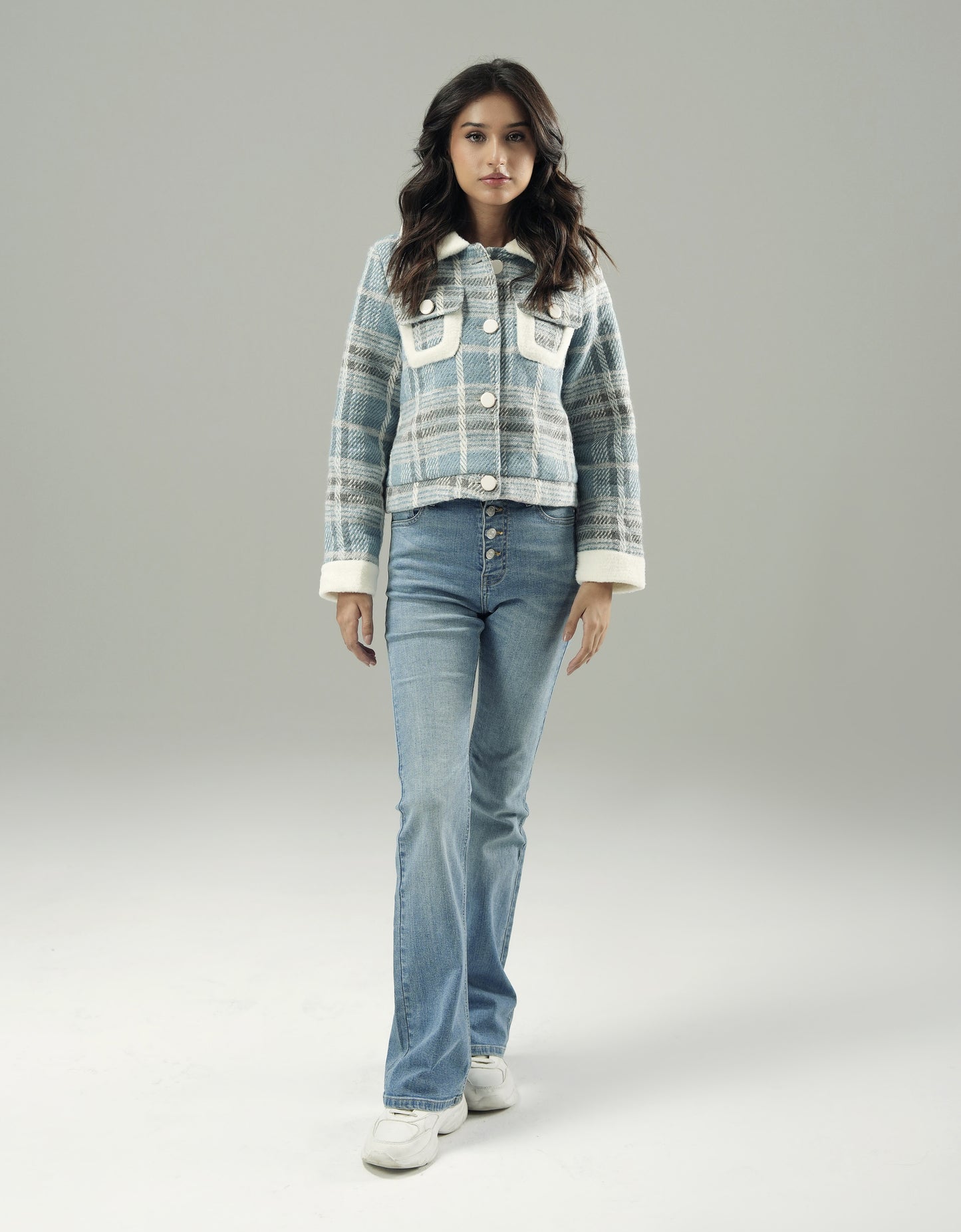 WOOLLEN CROPPED JACKET