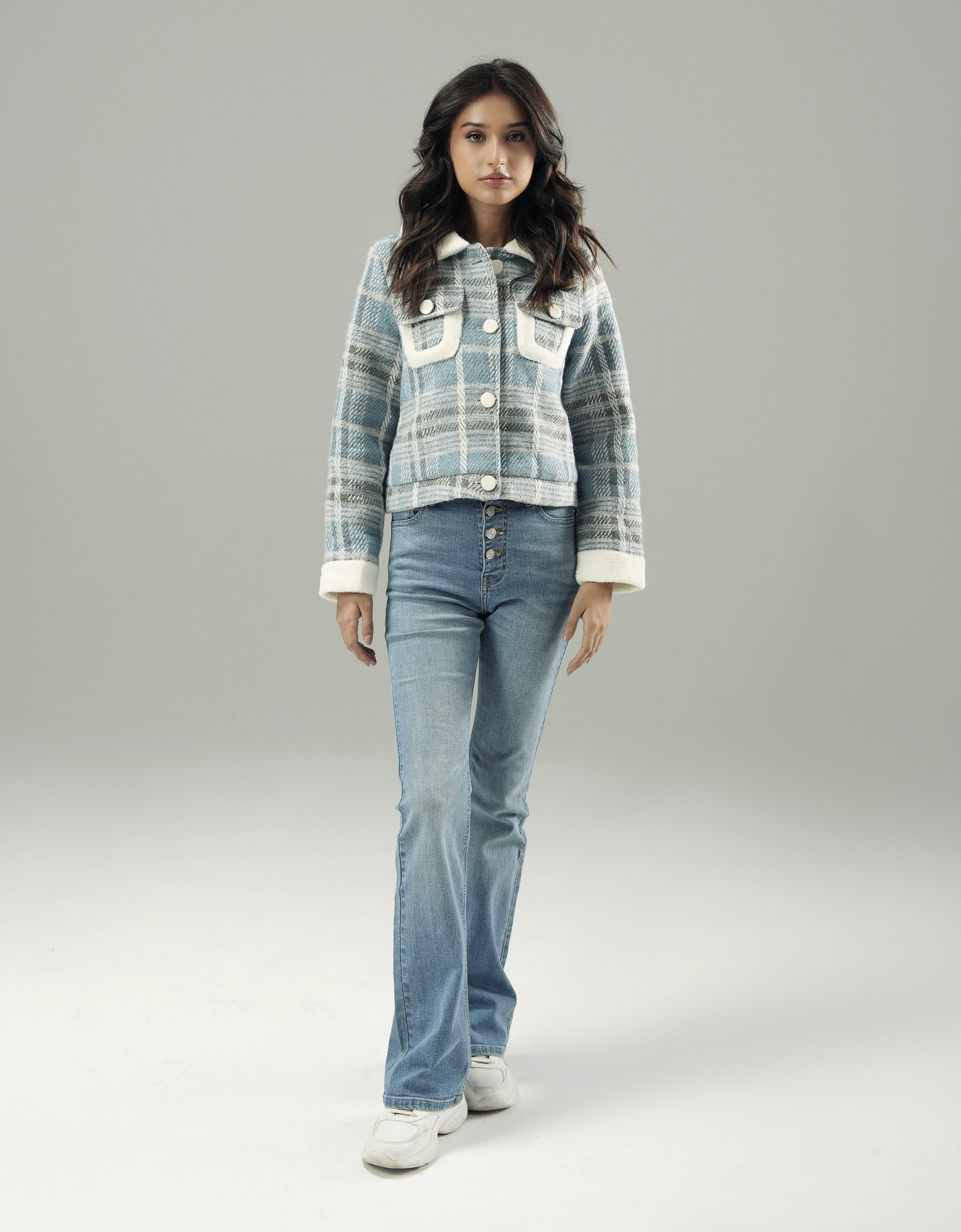 WOOLLEN CROPPED JACKET