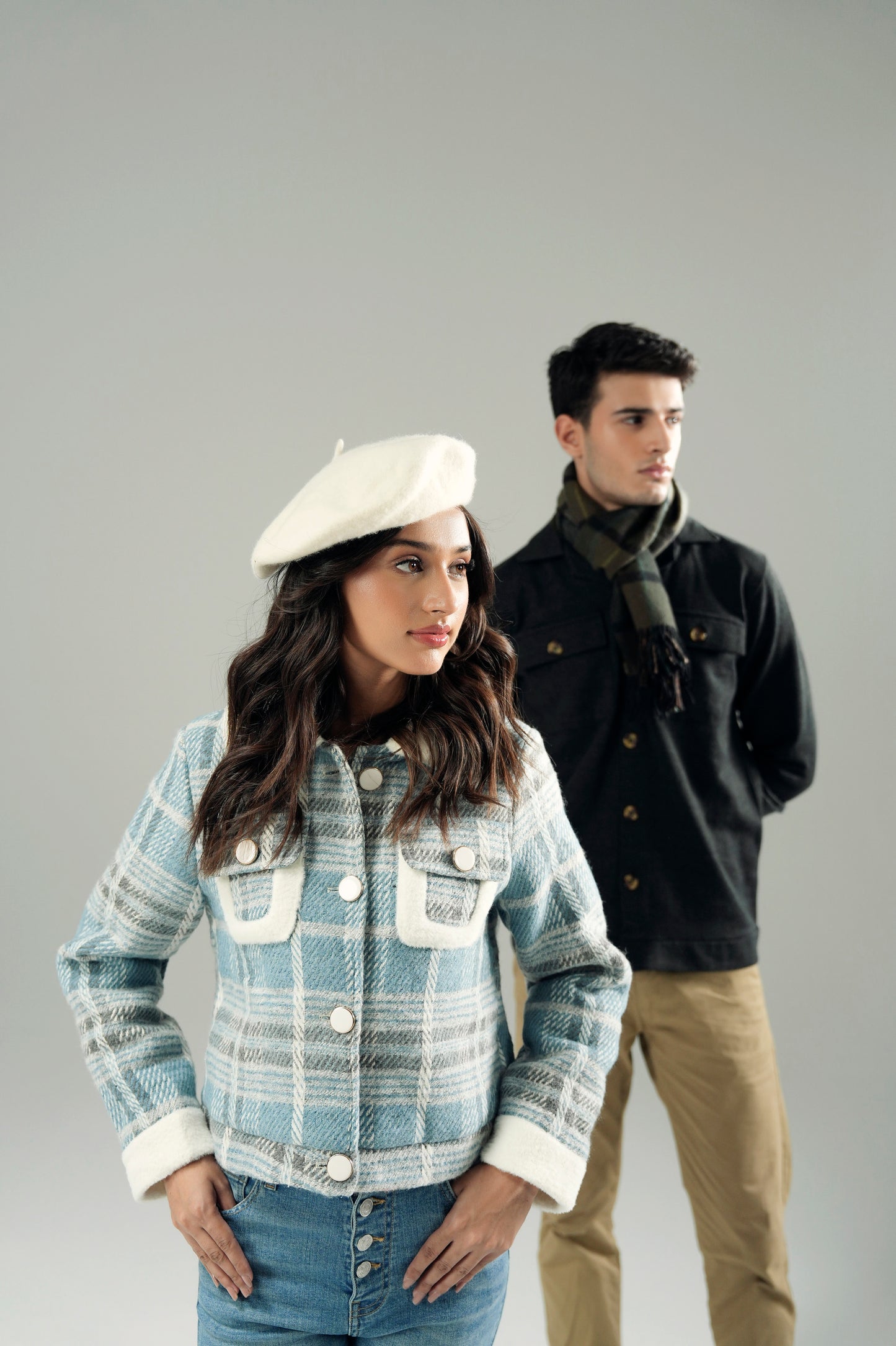 WOOLLEN CROPPED JACKET