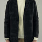 TEXTURED NOIR OVERCOAT