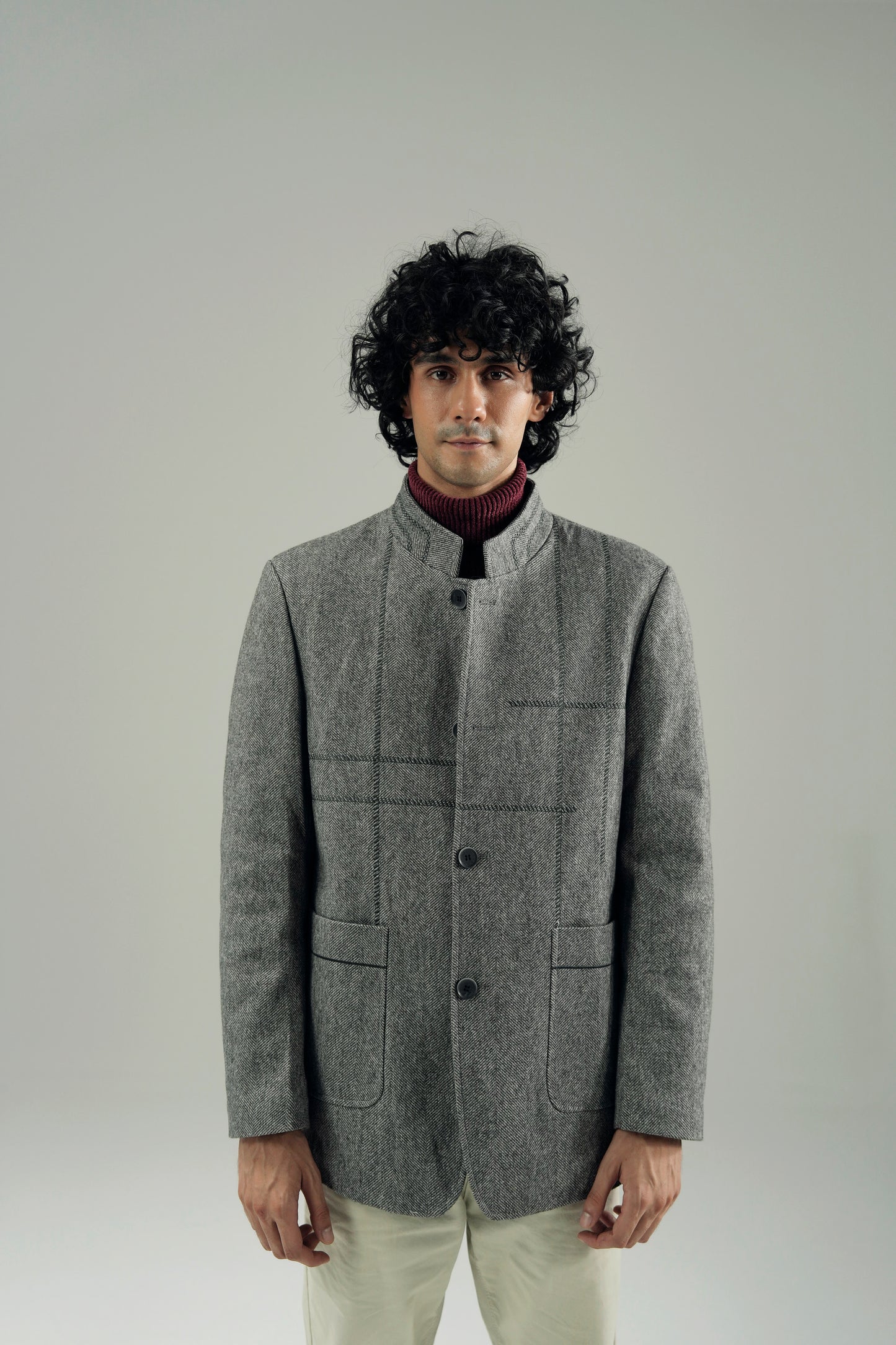 MANDARIAN WOOLEN OVERCOAT