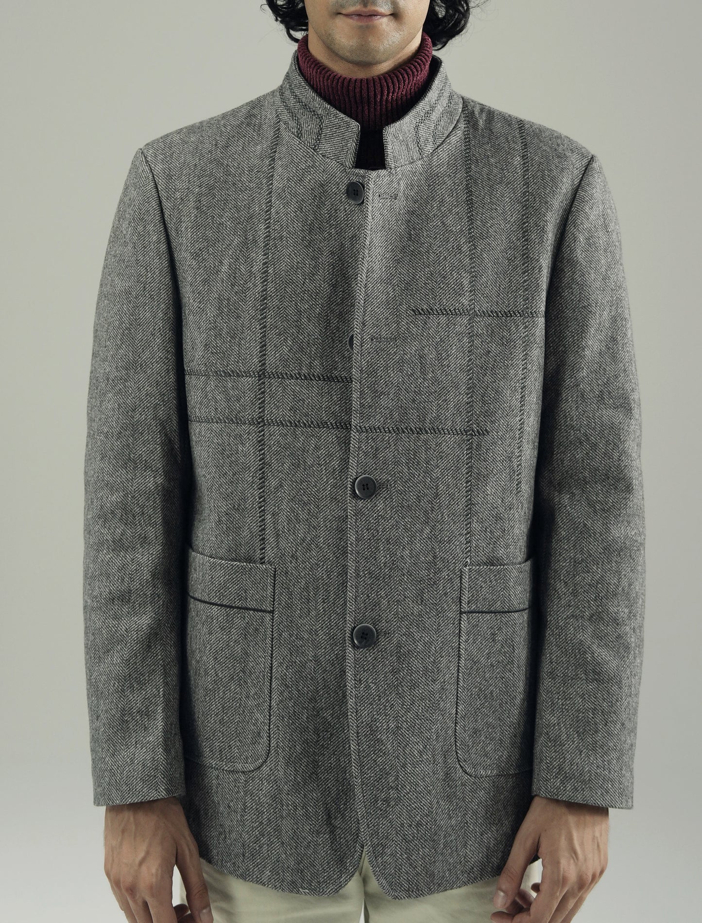 MANDARIAN WOOLEN OVERCOAT