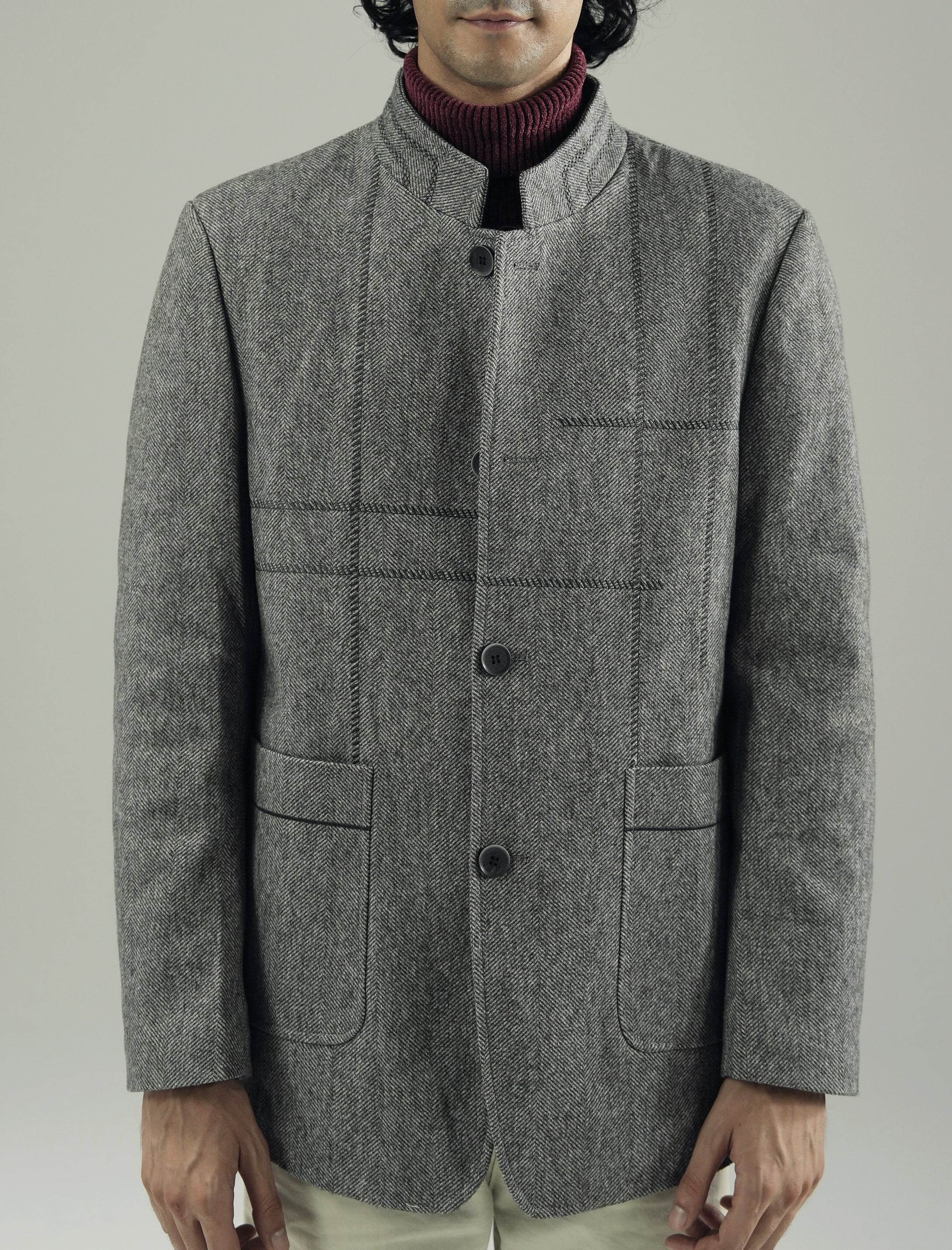 MANDARIAN WOOLEN OVERCOAT