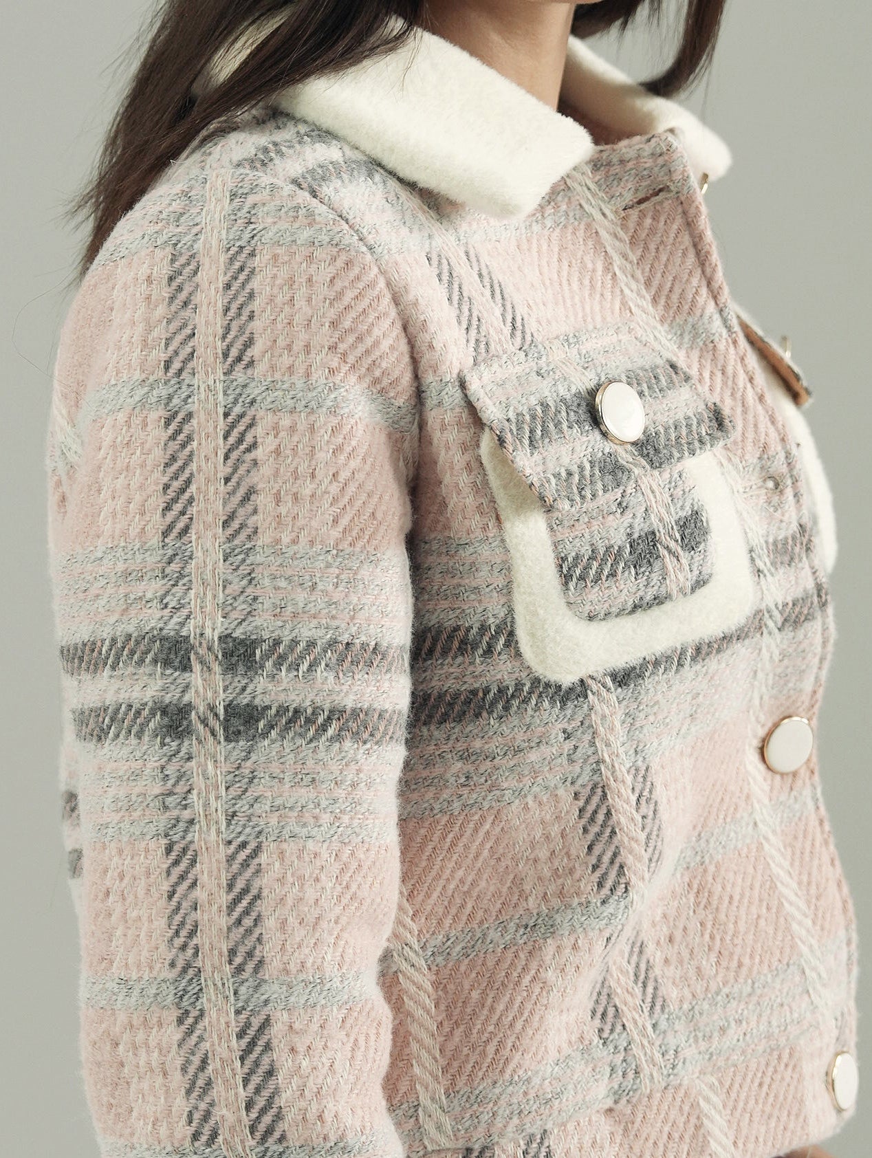 WOOLLEN CROPPED JACKET