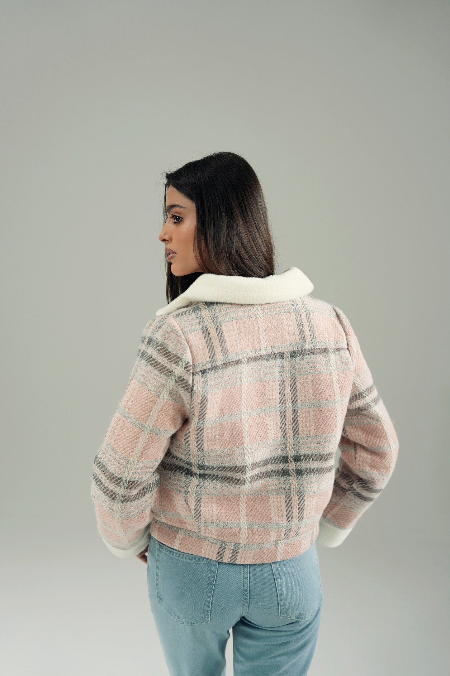 WOOLLEN CROPPED JACKET