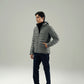 PANELED HOODED PUFFER