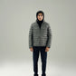 PANELED HOODED PUFFER