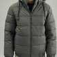 WINDPROOF HOODED PUFFER