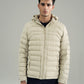 PANELED HOODED PUFFER