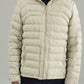 PANELED HOODED PUFFER