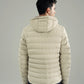 PANELED HOODED PUFFER