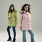 HOODED WIND-PROOF PUFFER