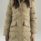 HOODED WIND-PROOF PUFFER