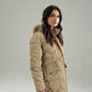 HOODED WIND-PROOF PUFFER