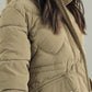 HOODED WIND-PROOF PUFFER