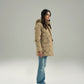 HOODED WIND-PROOF PUFFER