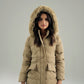 HOODED WIND-PROOF PUFFER