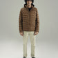 PANELED HOODED PUFFER