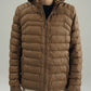 PANELED HOODED PUFFER
