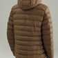 PANELED HOODED PUFFER