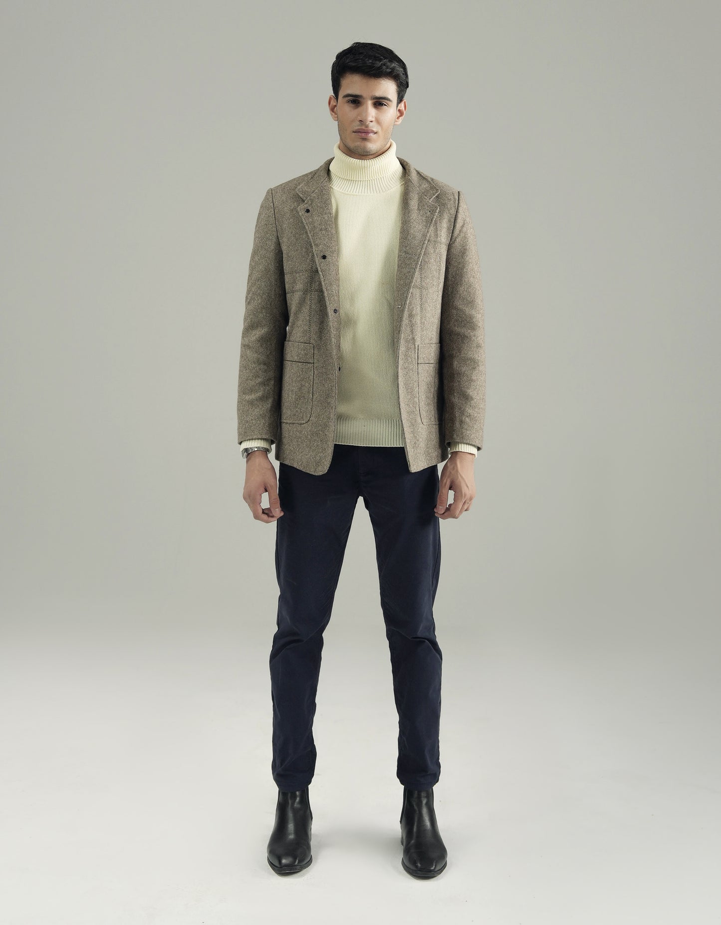 MANDARIAN WOOLEN OVERCOAT