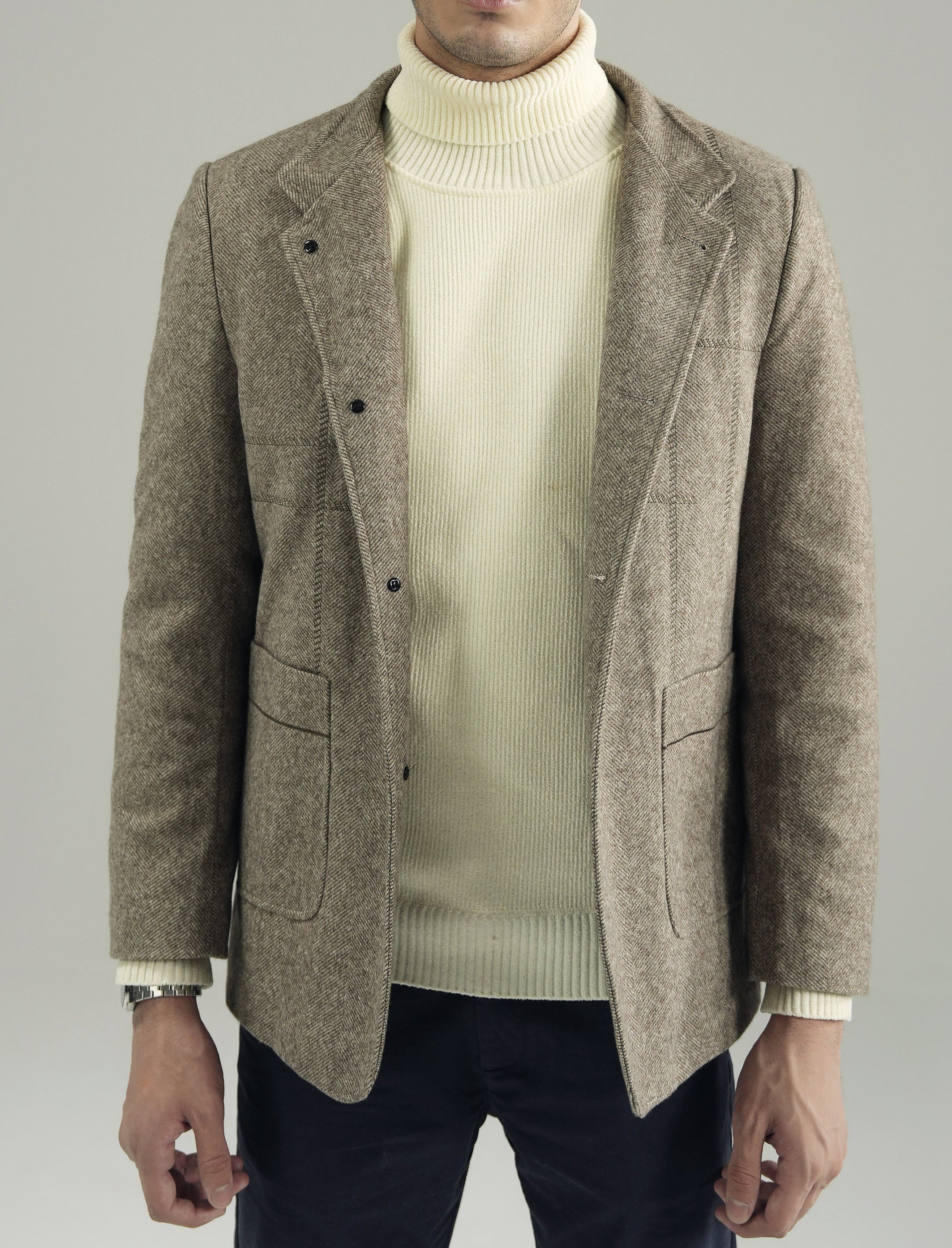 MANDARIAN WOOLEN OVERCOAT