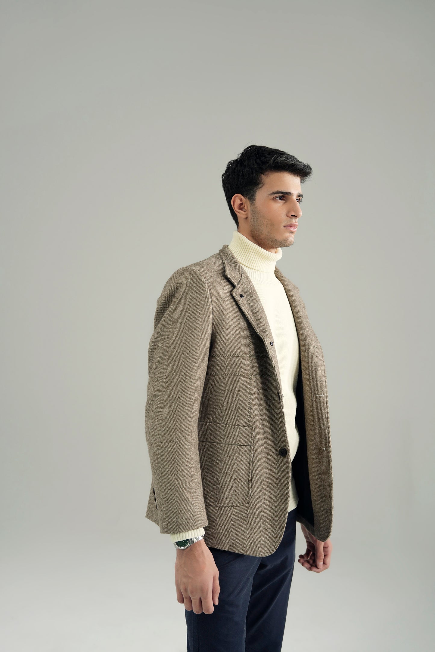 MANDARIAN WOOLEN OVERCOAT