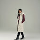 HOODED WINDPROOF SLEEVELESS PUFFER