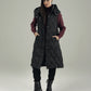 HOODED WINDPROOF SLEEVELESS PUFFER
