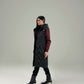 HOODED WINDPROOF SLEEVELESS PUFFER