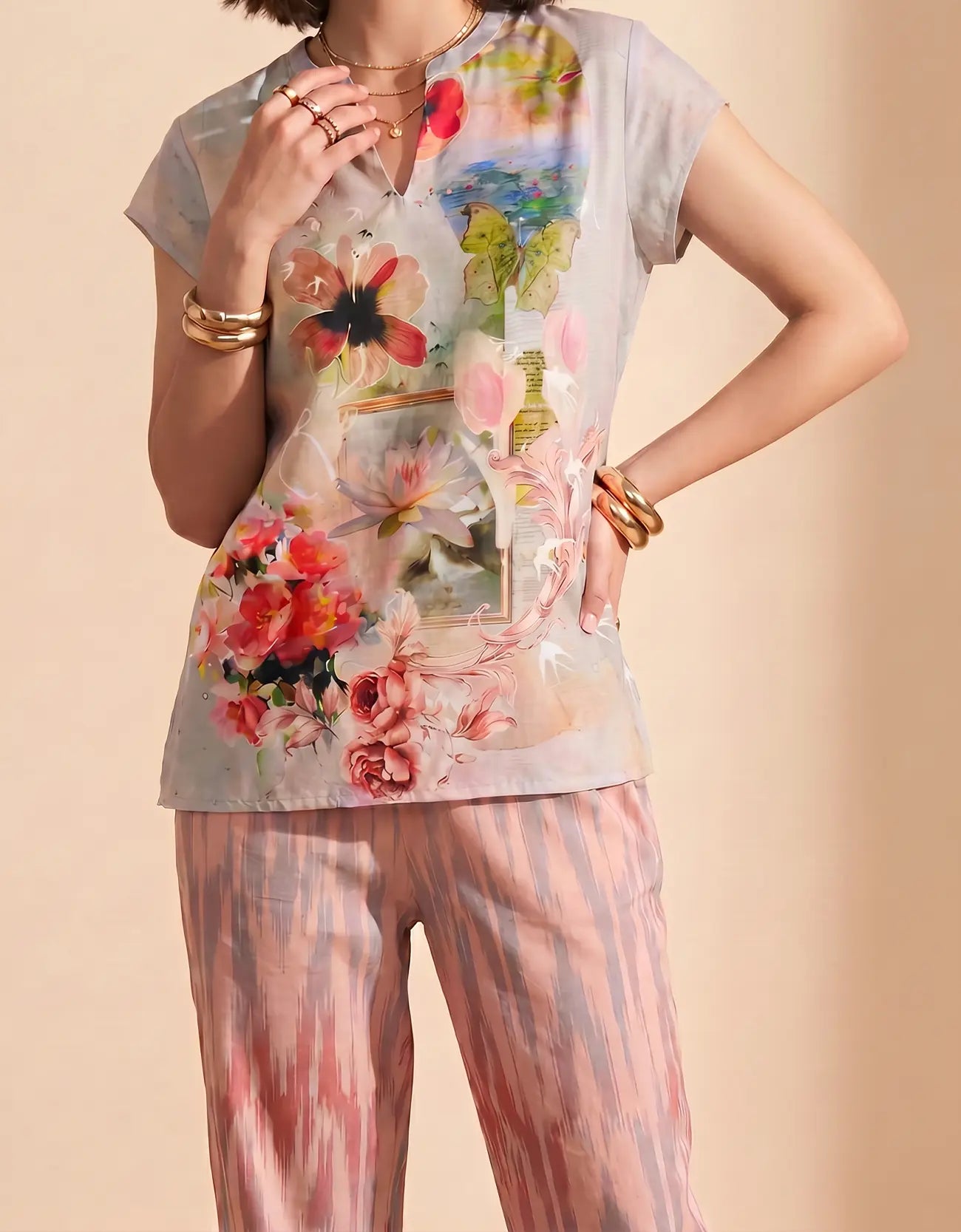 DUSTY ROSE CO-ORD SET