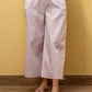 POPLIN WIDE LEG TROUSER