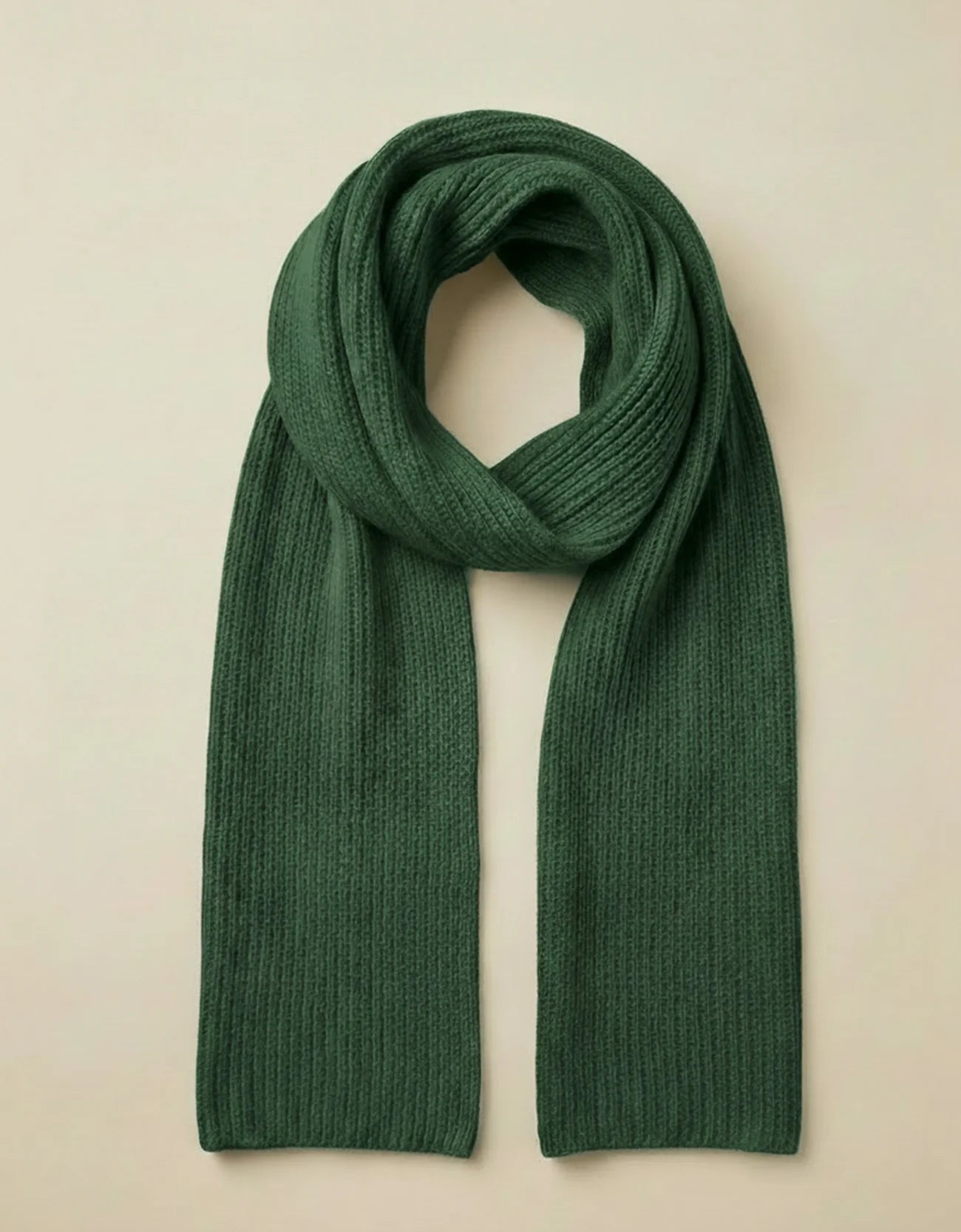 Rib knit textured scarf