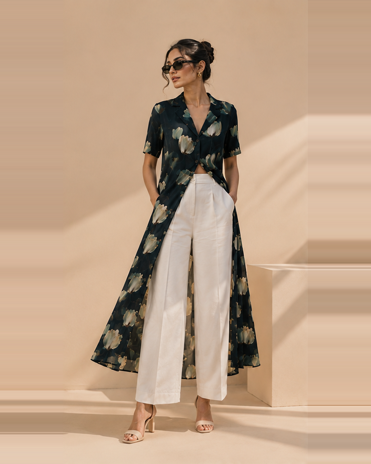BUTTON DOWN SHIRT WITH SLEEVE