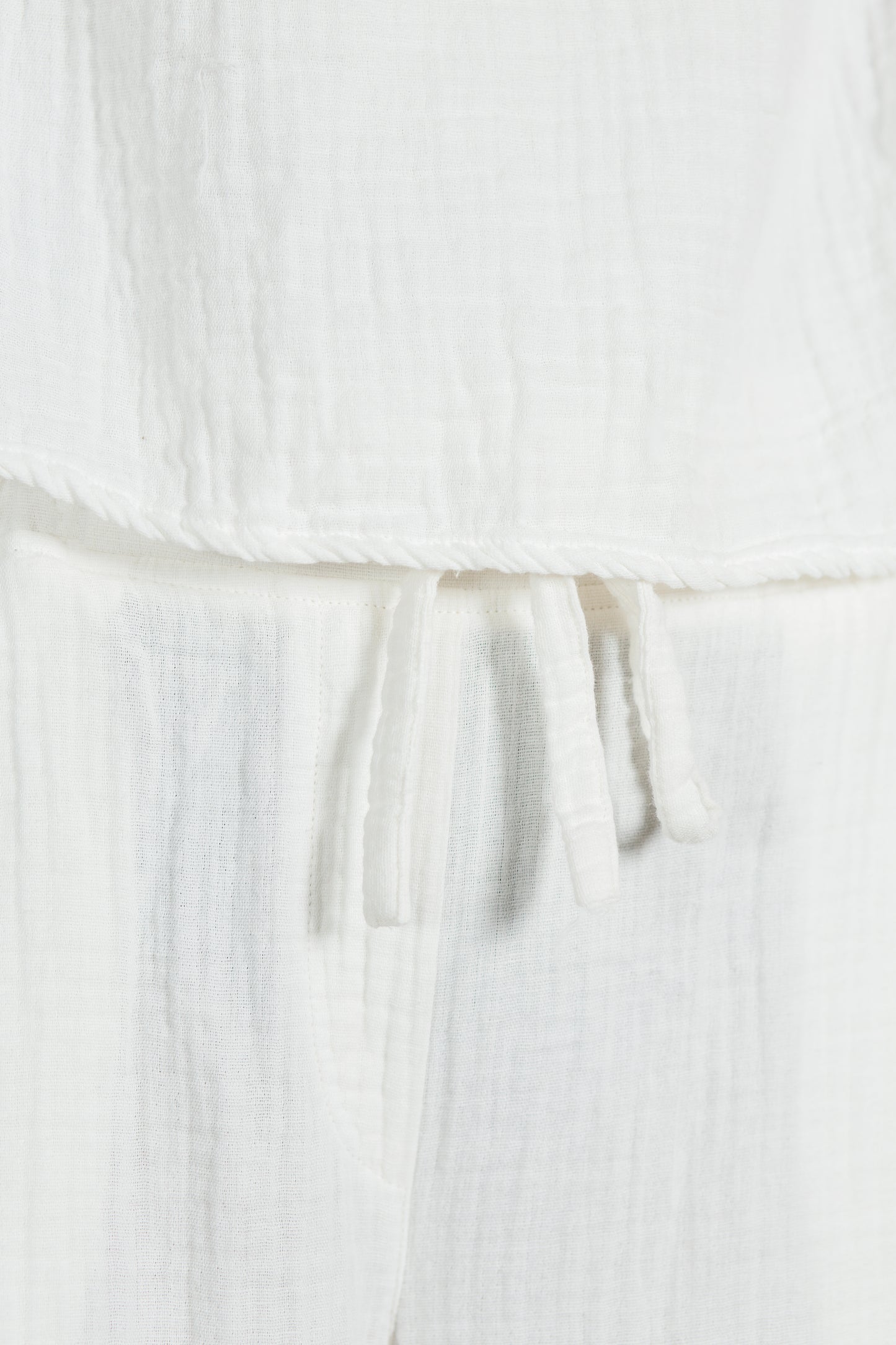 MUSLIN WIDE LEG TROUSER