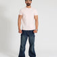 TEXTURED PANELLED T-SHIRT