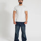 TEXTURED PANELLED T-SHIRT
