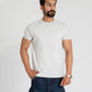 TEXTURED PANELLED T-SHIRT