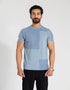 TEXTURED PANELLED T-SHIRT