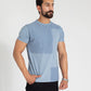 TEXTURED PANELLED T-SHIRT