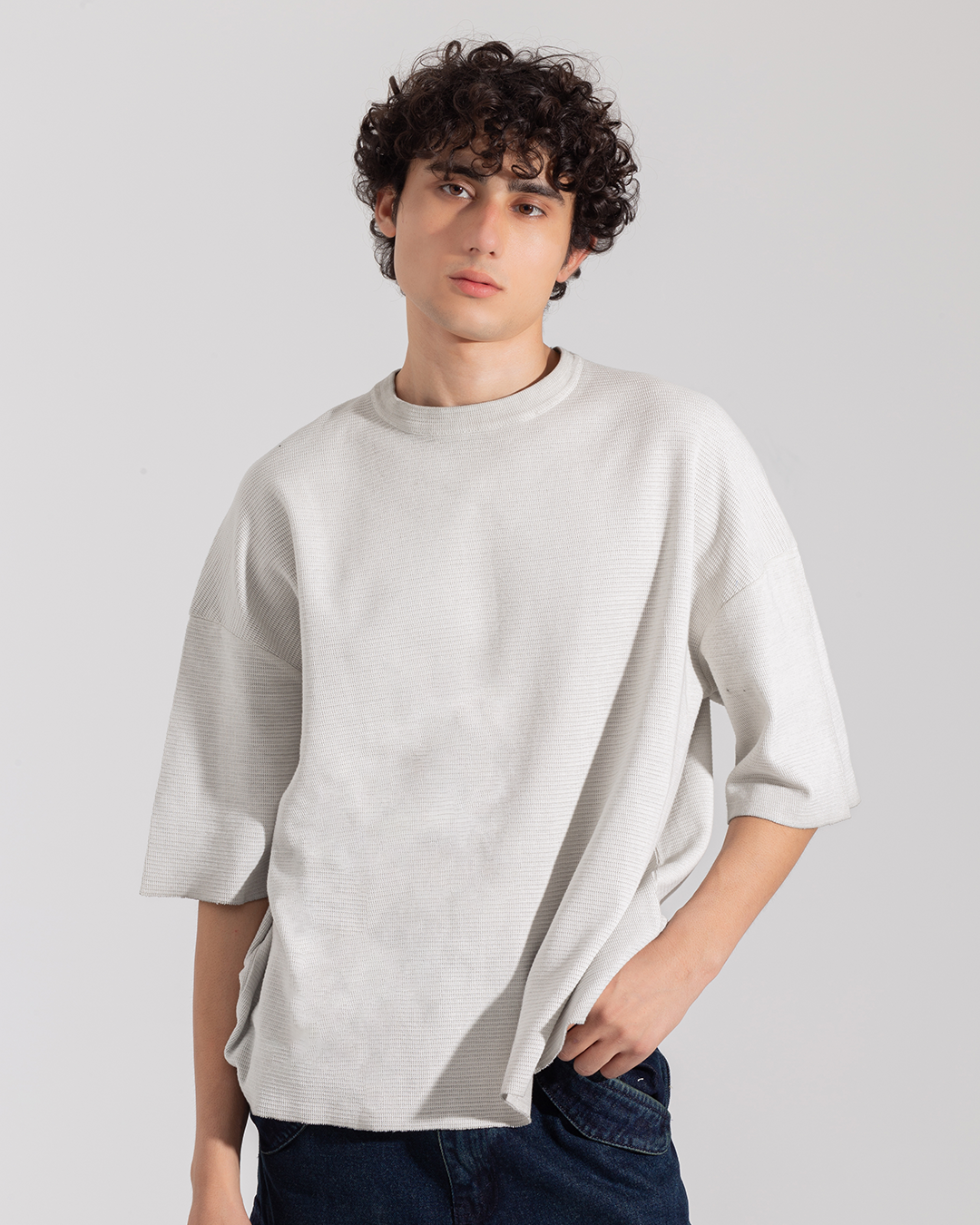 TEXTURED TIE-DYE T-SHIRT