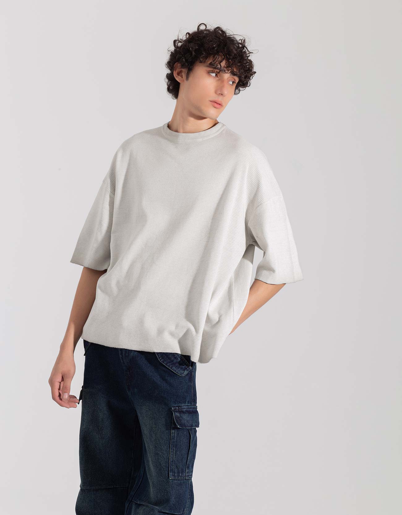 TEXTURED TIE-DYE T-SHIRT