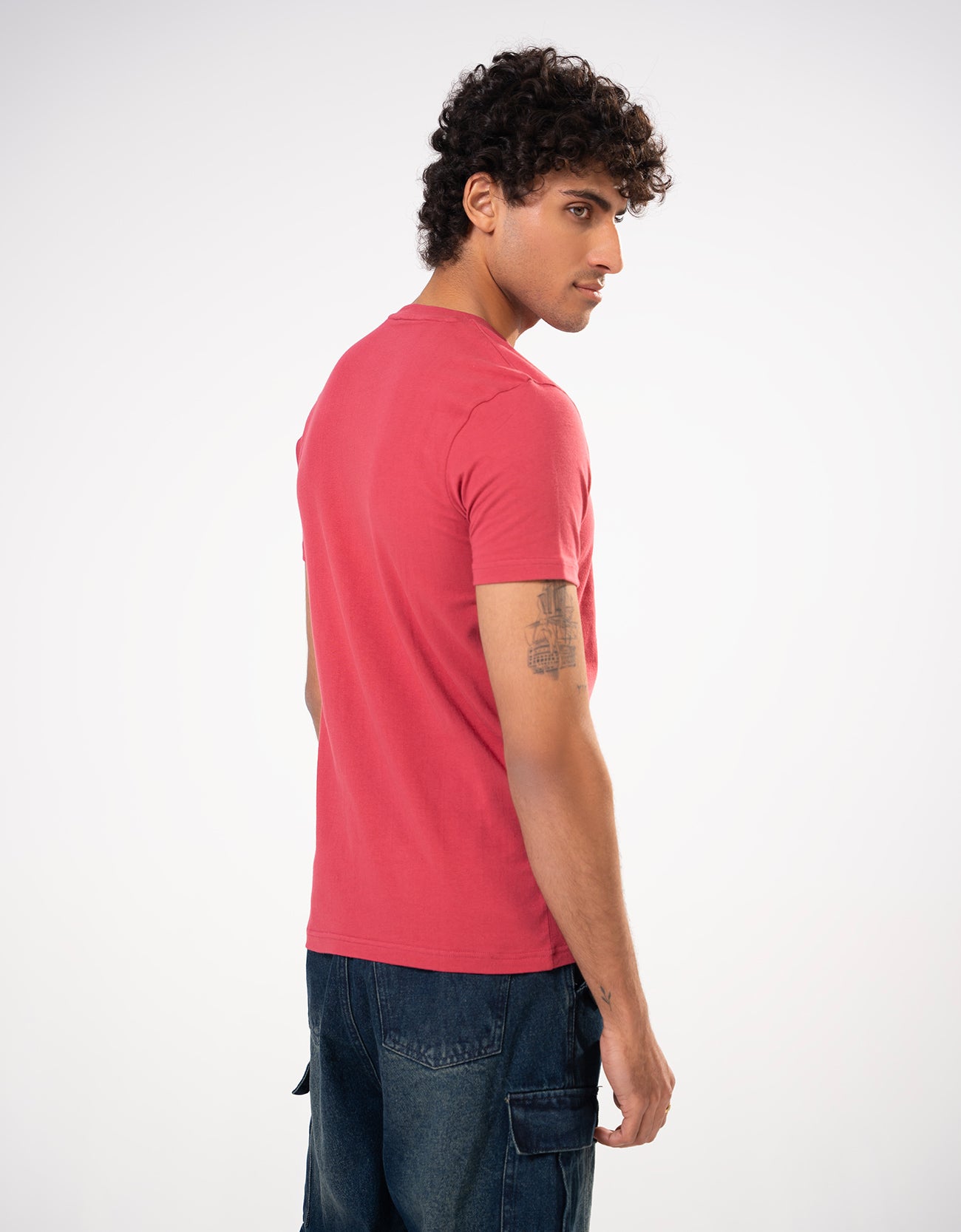 PATCH POCKET CREW NECK TEE