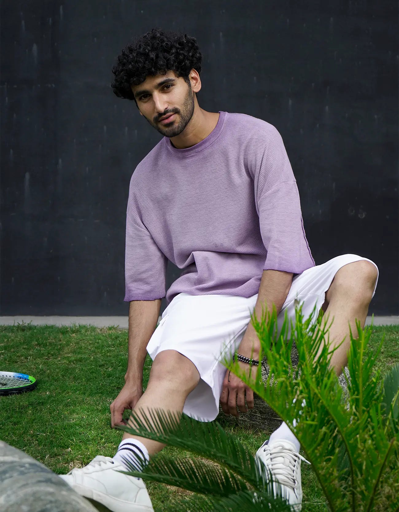 TEXTURED TIE-DYE T-SHIRT